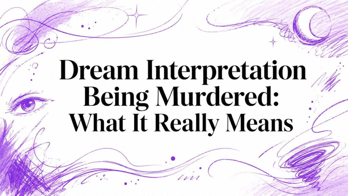 Dream Interpretation Being Murdered: What It Really Means